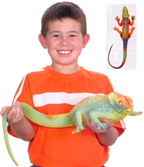 4 JUMBO GROWING LIZARDS reptile items grow lizard toys expanding novelty toy new 
