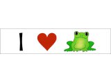 I Love Frogs Sticker