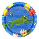 Frog/Alligator Swamp Party Small Plates, pk/8