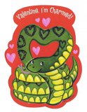 Charmed Snake Valentine Cards (8)