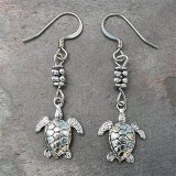 Sea Turtle Silver-plated Earrings