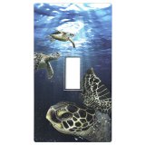 Swimming Sea Turtles Light Switch Cover Sticker