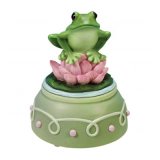 Music-Box Frog Figurine
