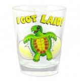 "I Got Laid" Sea Turtle Shot Glass