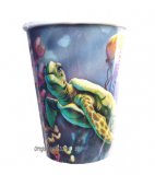 Sea Turtle and Dolphin Party Cups, pk/12