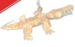 Hammered Copper Alligator Ornament