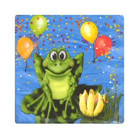 Frog/Alligator Swamp Party SM Napkins, pk/16