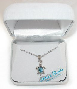 Mother-of-Pearl Sea Turtle Necklace