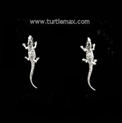 Sterling Crocodile Earrings