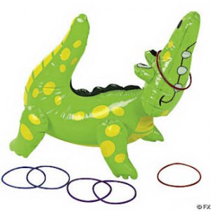 Inflatable Gator Ring Toss Game