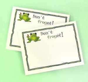 "Don't Froget" Frog Sticky Notes