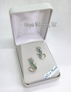 Gecko Abalone Earrings