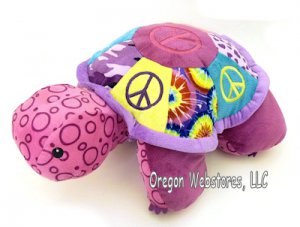 Peace Turtle Fold & Play Pillow
