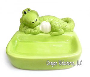 Green Gator Soap Dish