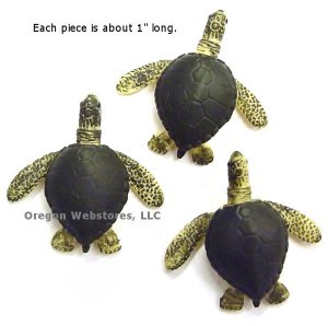 Tiny Good Luck Mini Sea Turtles, set/3