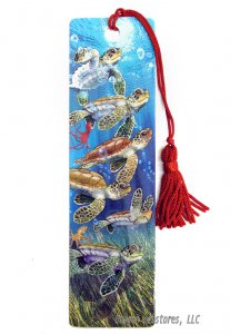 Baby Sea Turtles Tasseled Bookmark