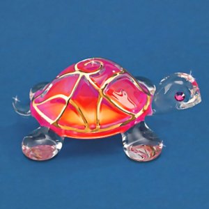"Sunrise" Glass Turtle