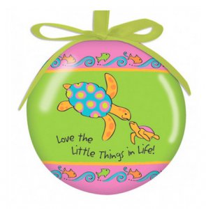 Sea Turtle Love Ornament