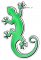 Green Gecko Magnet