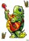 Guitar Turtle Decal