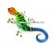 Colorful Glass Gecko