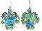 Sterling Earth Turtle Earrings