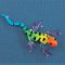 Small Colorful Glass Gecko