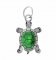 Green Turtle Split-Ring Lucky Charm